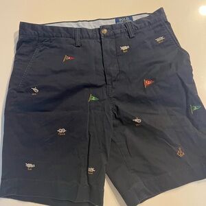 Polo by Ralph Lauren Dark Blue Embroidered Shorts